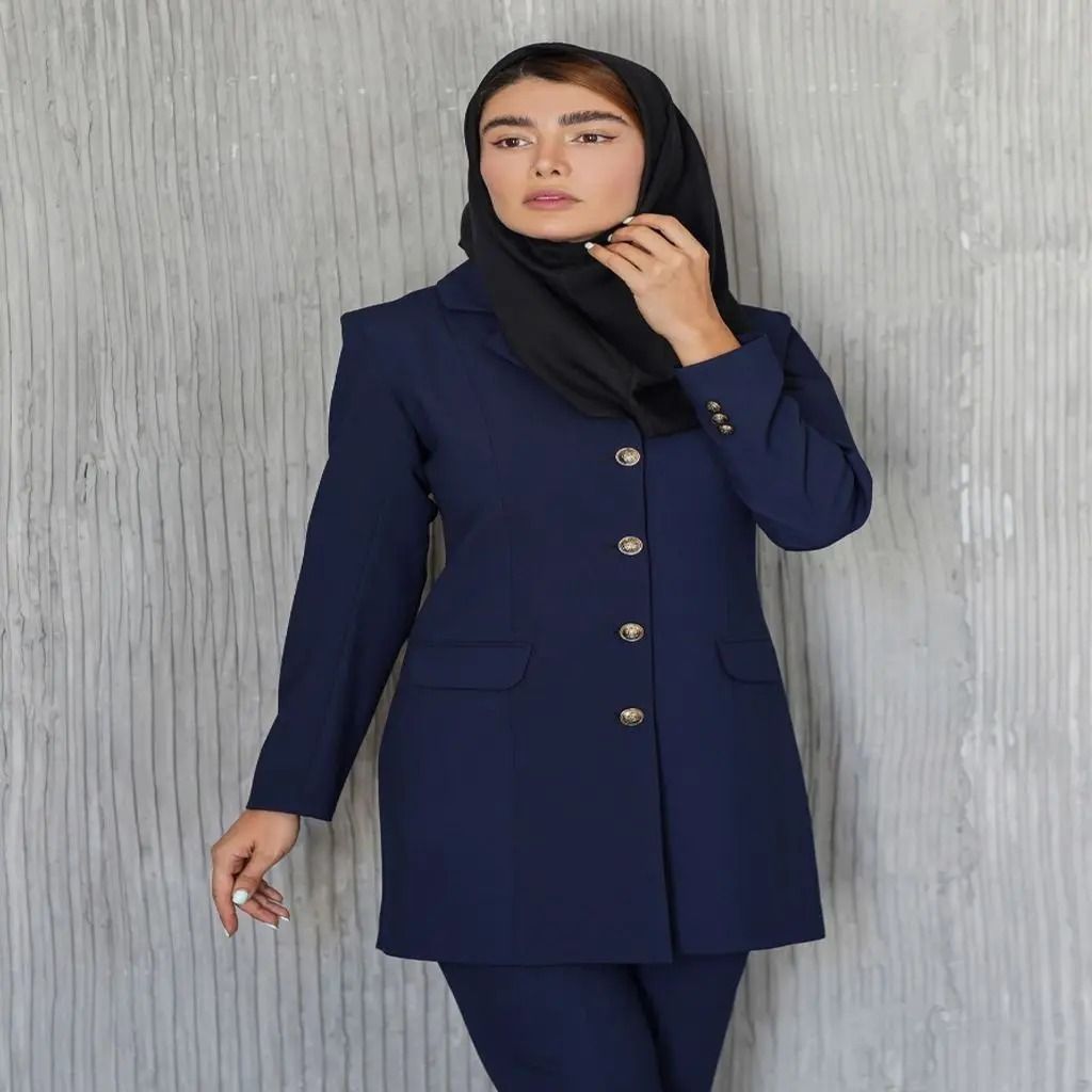 قیمت ارزان مانتو شلوار اداری کرپ ورجینیا کره کد 4011