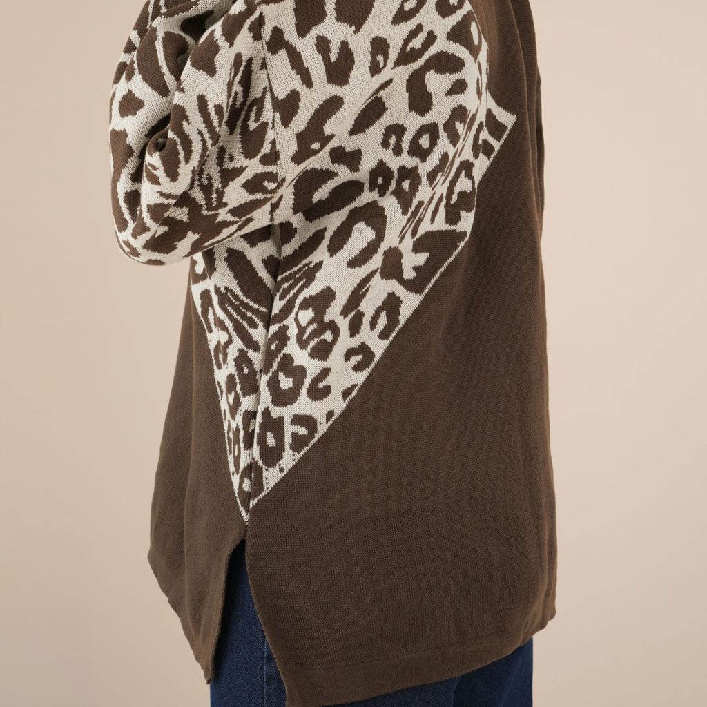 فروش اینترنتی بلوز بافت پلنگی آنام پاد