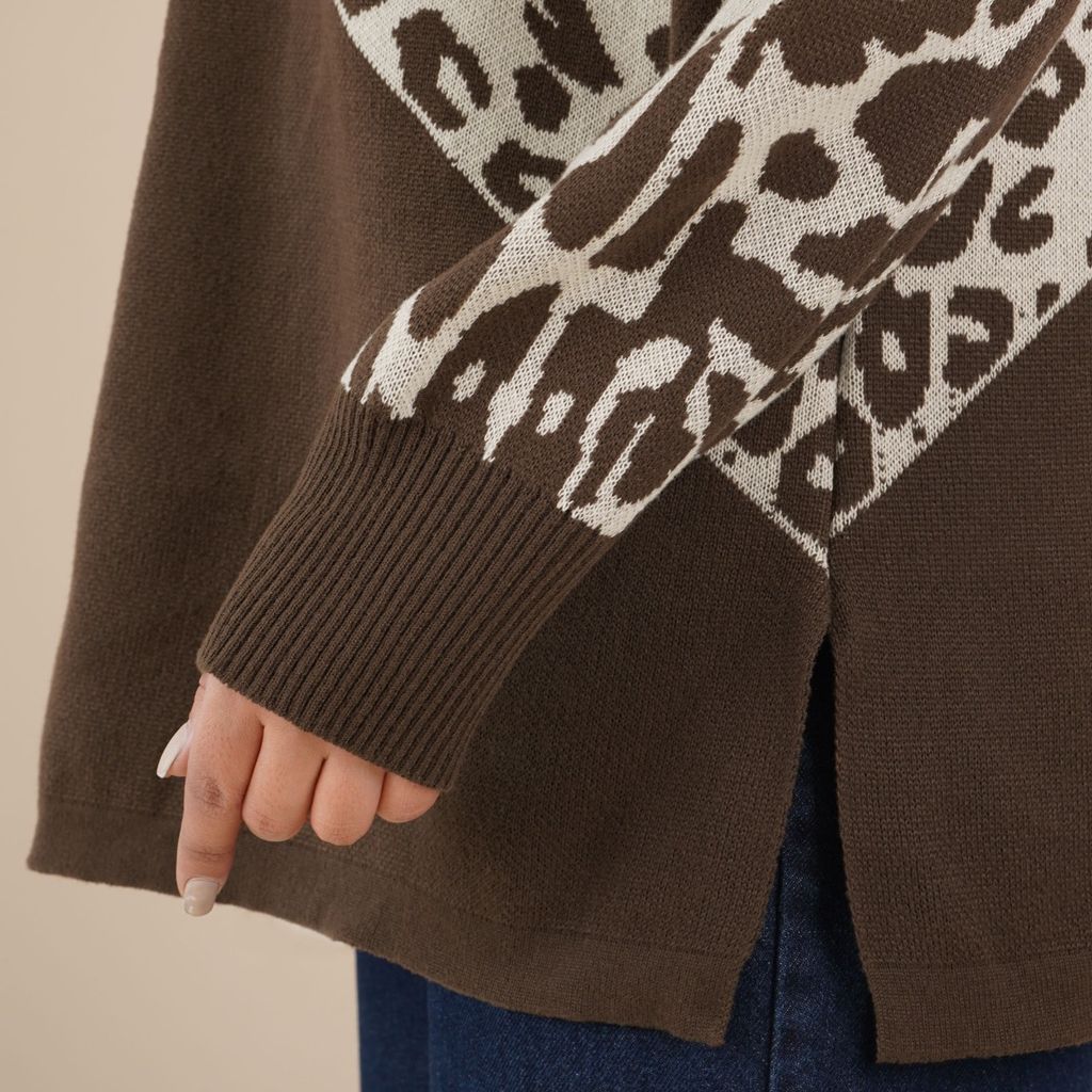 فروش اینترنتی بلوز بافت پلنگی آنام پاد