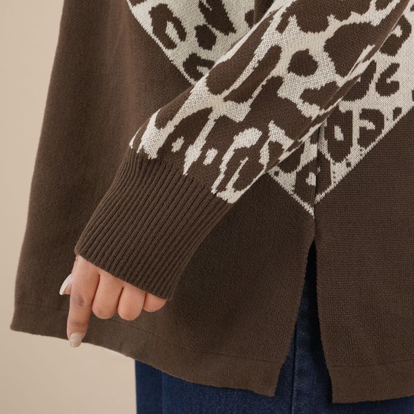 بلوز بافت پلنگی آنام پاد