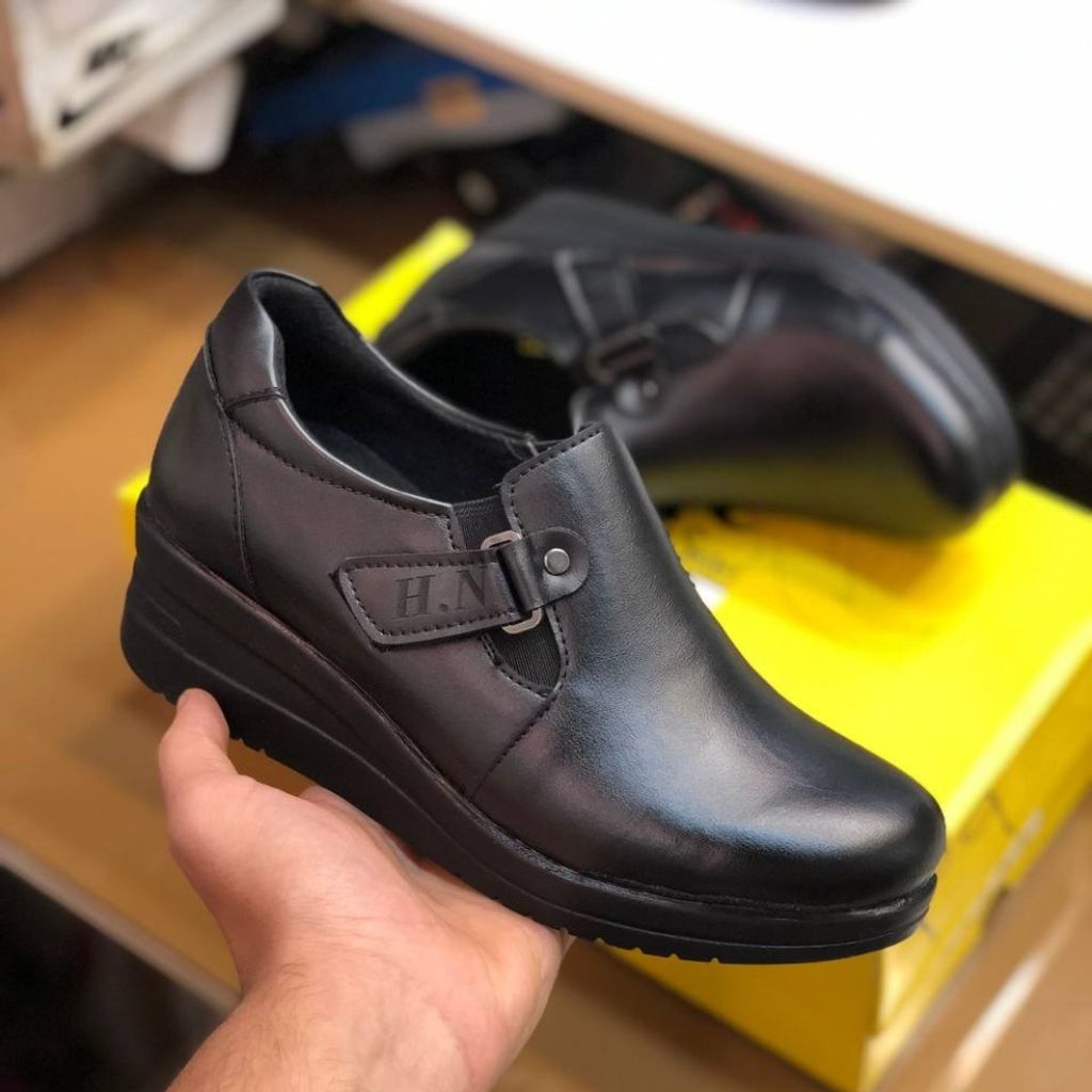 مشخصات کفش چرم طبی زنانه مدل هیوا رنگ مشکی