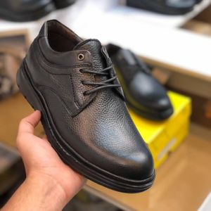 قیمت کفش چرم مردانه بندی مدل دنا رنگ مشکی