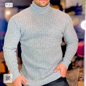 خرید اینترنتی بافت یقه اسکی راه راه مردانه فری تا 3 ایکس