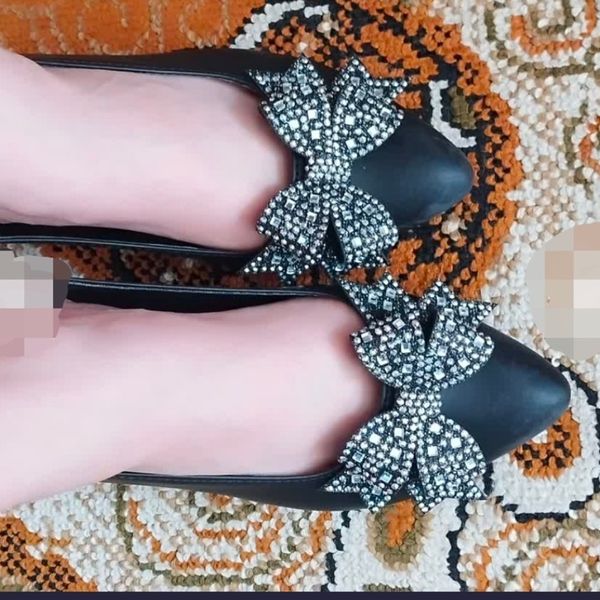 کفش مجلسی زنانه دخترانه37 تا 41 پاپیونی پاخور عالی