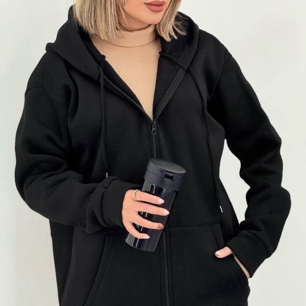 سویشرت زنانه طرح کلاه دار