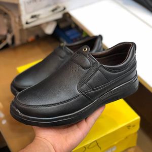 خرید انلاین کفش چرم مردانه مدل پولو رنگ مشکی