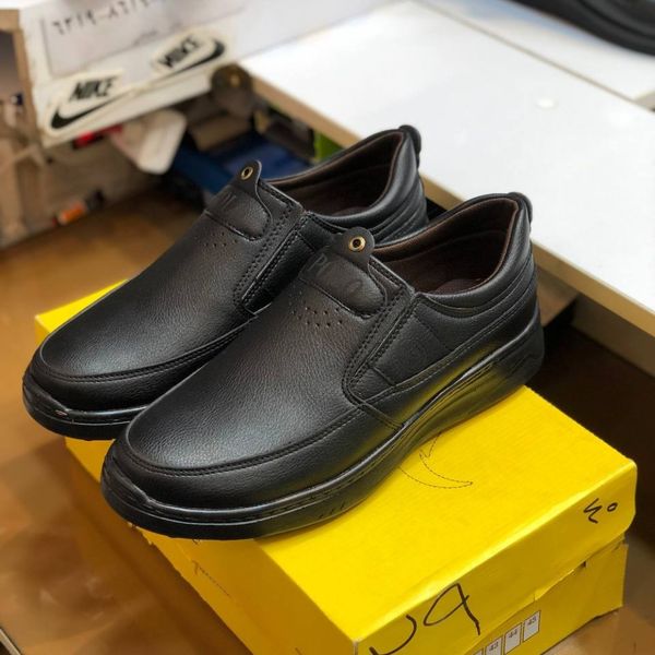 کفش چرم مردانه مدل پولو رنگ مشکی