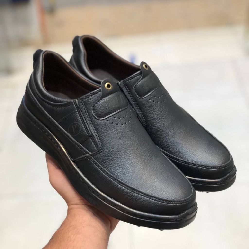 قیمت کفش چرم مردانه مدل پولو رنگ مشکی