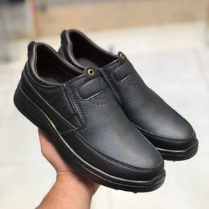 کفش چرم مردانه مدل پولو رنگ مشکی