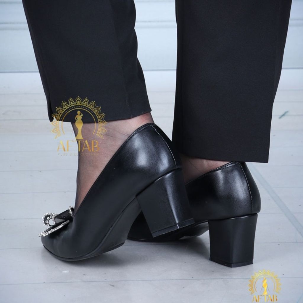 قیمت ارزان کفش مجلسی زنانه مدل لودشکا پاپیون توری برند صدف گلد