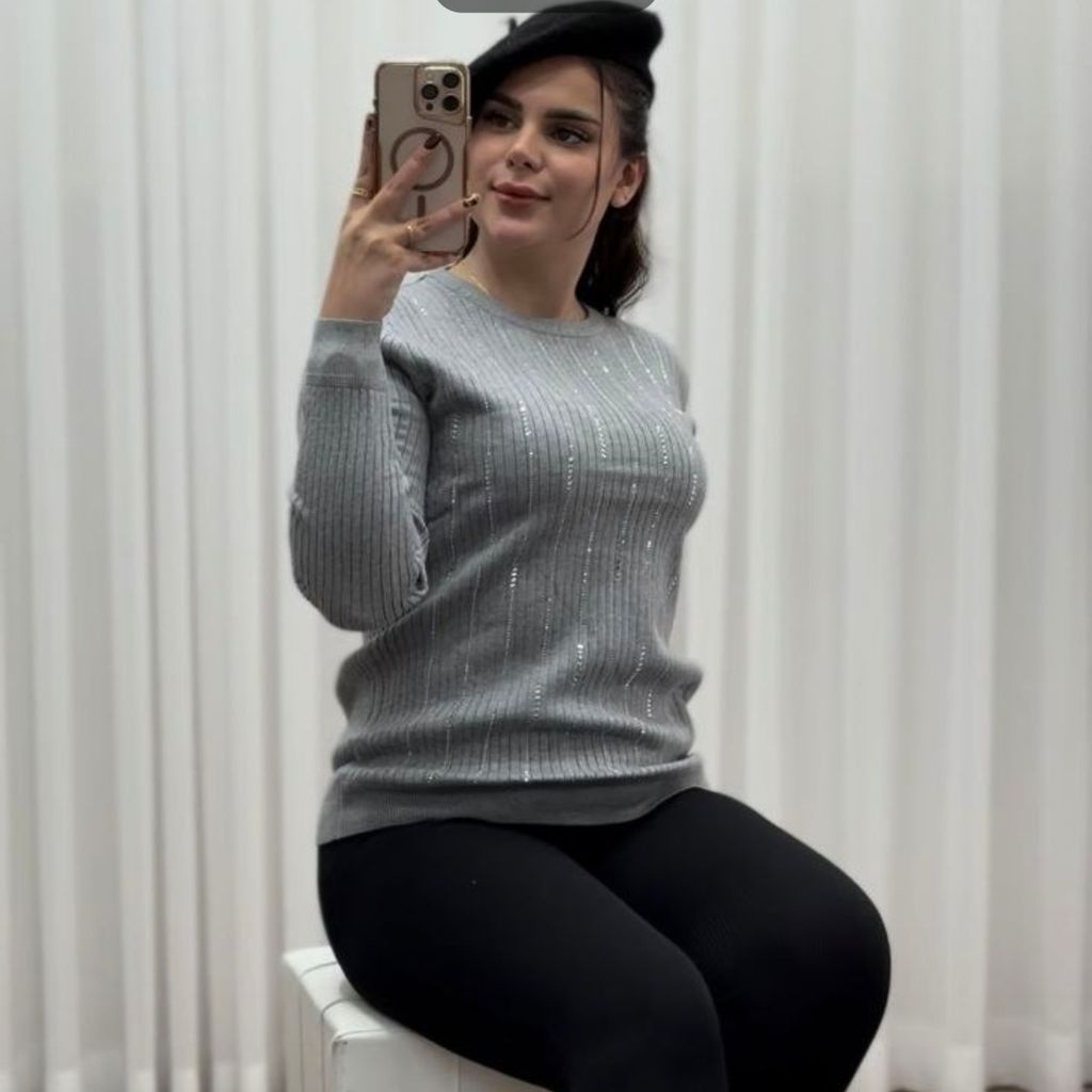 خرید اینترنتی بلوز گپ زنانه بافت گرم بالا وارداتی کیفیت عالی