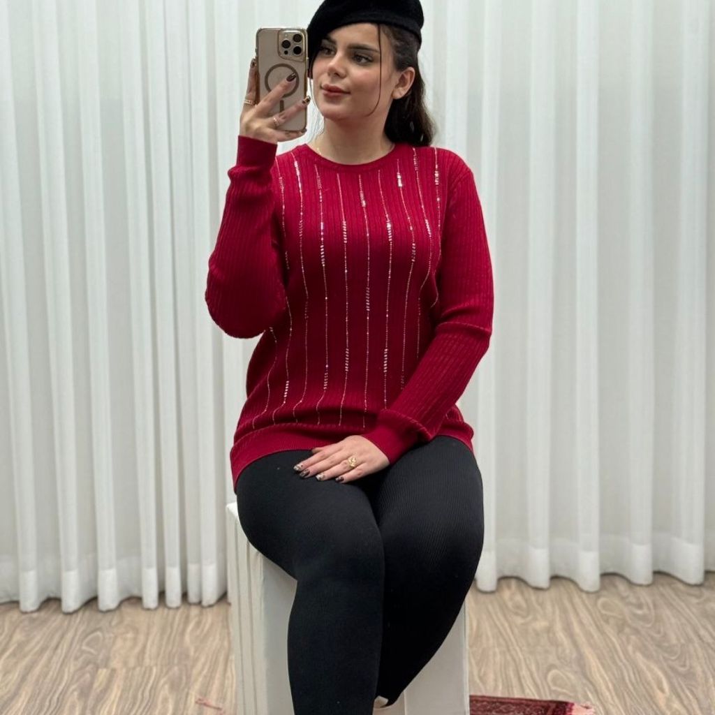 فروش اینترنتی بلوز گپ زنانه بافت گرم بالا وارداتی کیفیت عالی