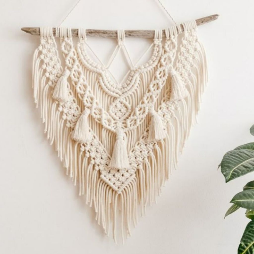 فروش اینترنتی دیوارکوب مکرومه دکوراتیو طرح غروب