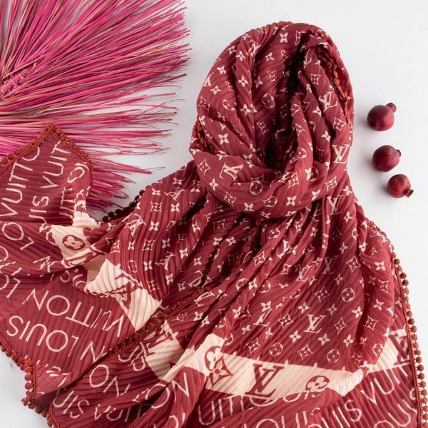 شال دور عدسی چری پلیسه طرحدار