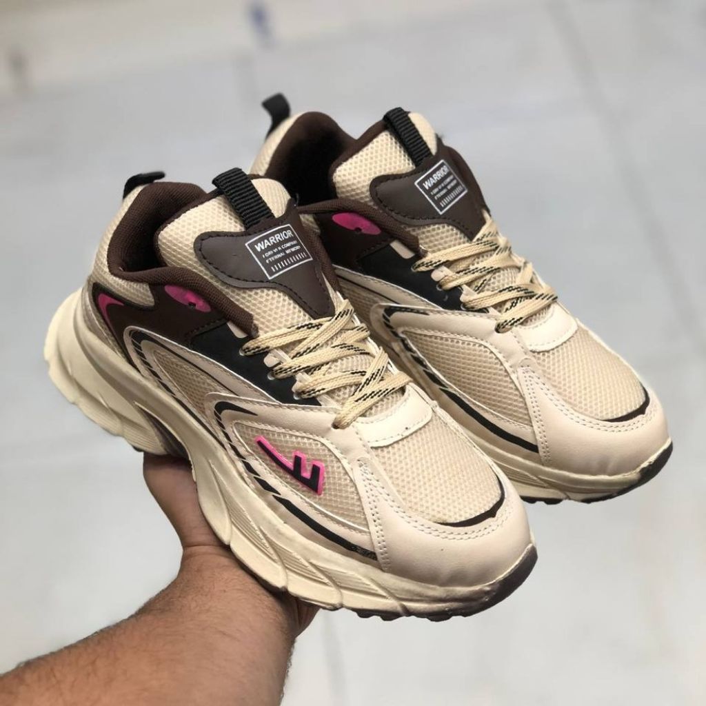 خرید انلاین کفش طرح واریون زنانه رنگ کرم