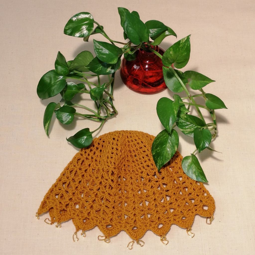 خرید آنلاین کلاه ترند لیونی، توربان دستبافت رنگ زرد خردلی 08231