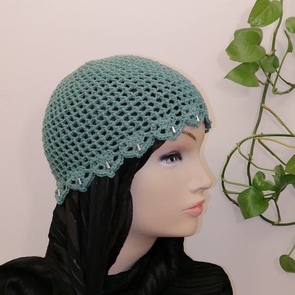 کلاه لیونی دستبافت، توربان ترند سبز ایرانی 08232