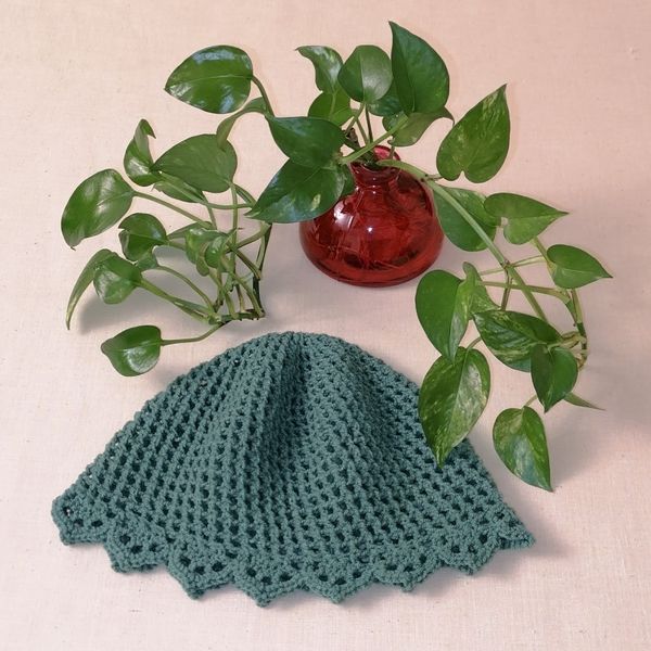 کلاه لیونی دستبافت، توربان ترند سبز ایرانی 08232