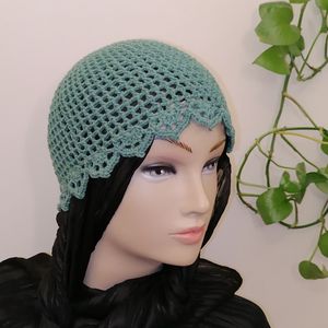 خرید انلاین کلاه لیونی دستبافت، توربان ترند اینستاگرامی سبز ایرانی 08232