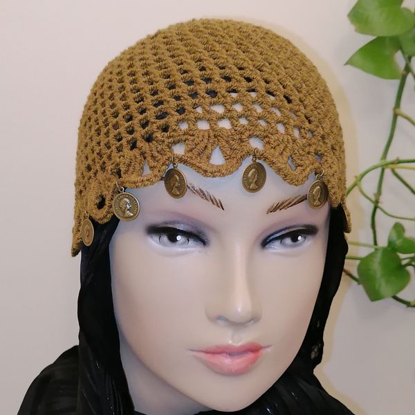 کلاه دستبافت لیونی، توربان ترند رنگ سبز لجنی 08233