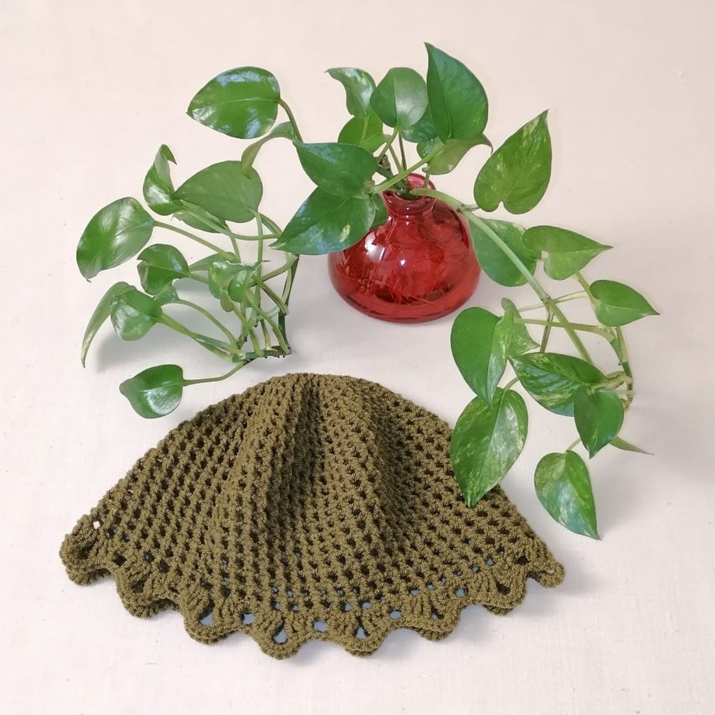 قیمت ارزان کلاه دستبافت لیونی، توربان ترند رنگ سبز لجنی 08233