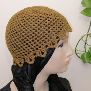 مشخصات کلاه دستبافت لیونی، توربان ترند رنگ سبز لجنی 08233