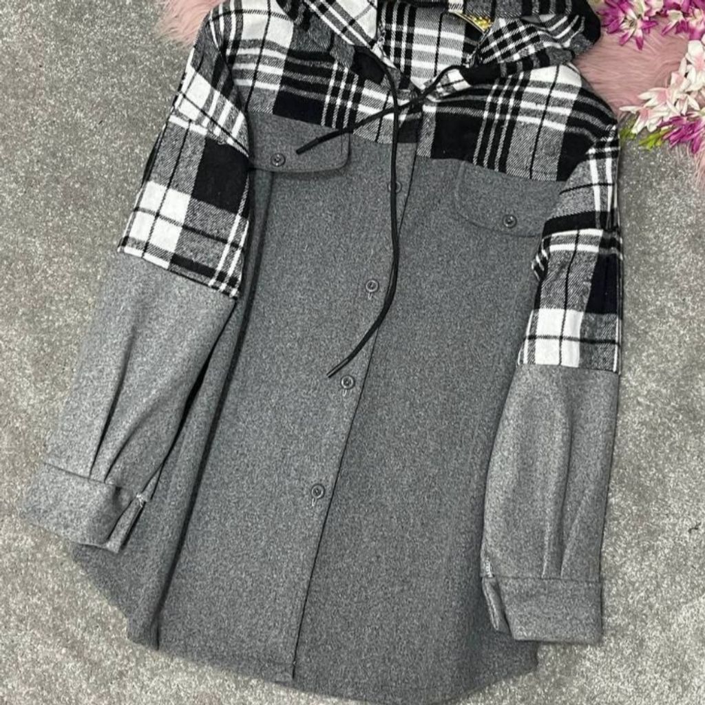 خرید اینترنتی پالتو ترکیبی 97035