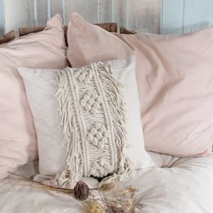 کاور کوسن مکرومه بافت طرح هانی