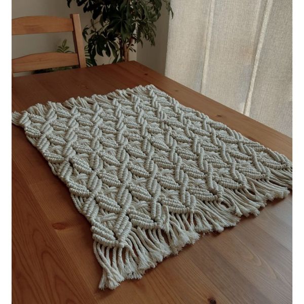 رومیزی مکرومه بافی مدل مولان