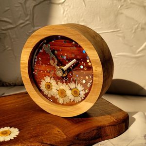 قیمت ساعت رومیزی چوب و رزین