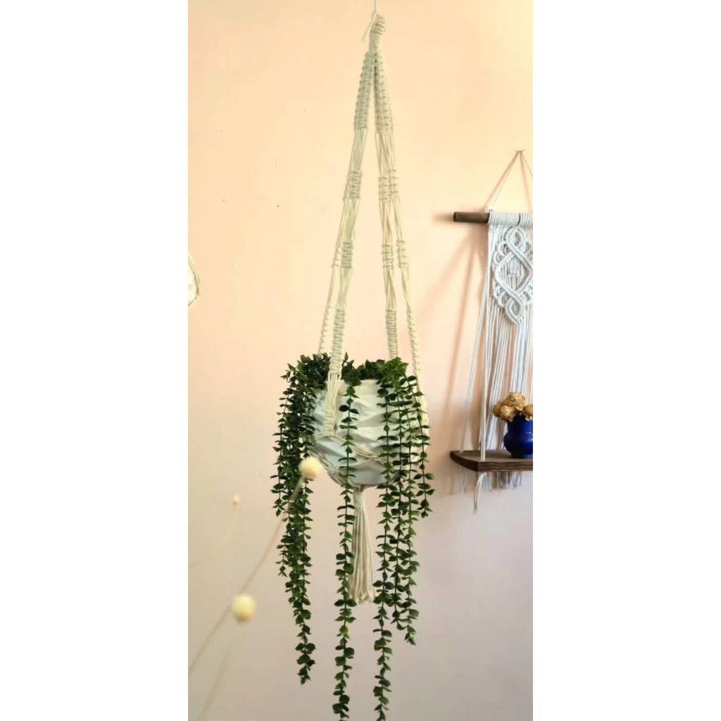 مشخصات اویز مکرومه گلدان مدل نعناع