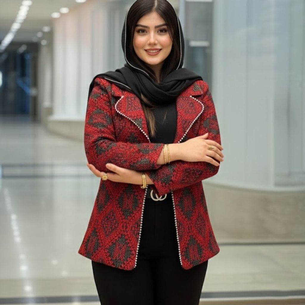 مشخصات کت تک زنانه یلدایی مدل شقایق