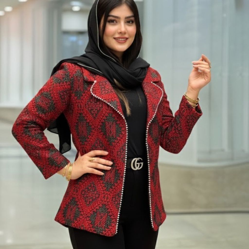 مشخصات کت تک زنانه یلدایی مدل شقایق