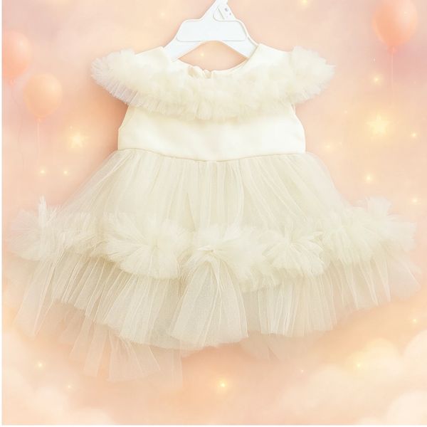 پیراهن مجلسی نوزادی لباس عروس پرنسسی اسپانیایی