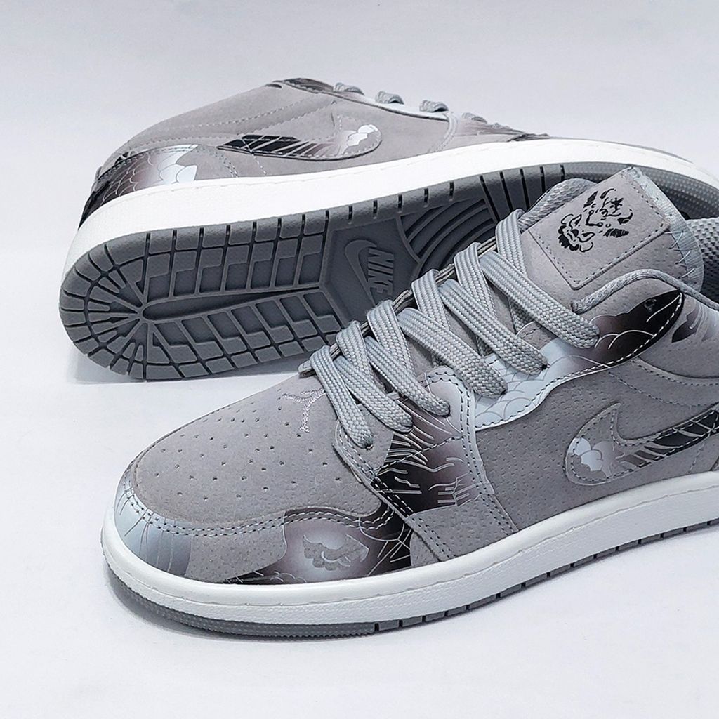 خرید انلاین کتونی ترند نایک دراگون چاپی طرح جدید طوسی Nike Dragon