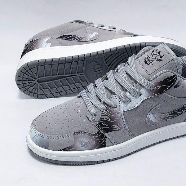 کتونی ترند نایک دراگون چاپی طرح جدید طوسی Nike Dragon