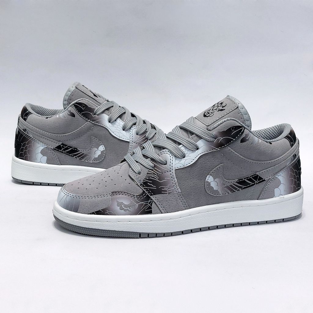 خرید آنلاین کتونی ترند نایک دراگون چاپی طرح جدید طوسی Nike Dragon