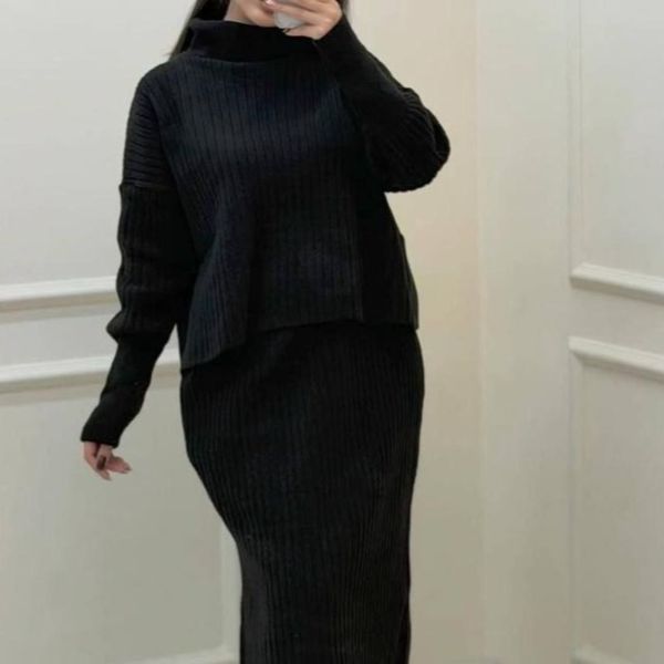 ست بلوز دامن بافت