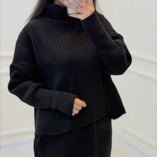 ست بلوز دامن بافت