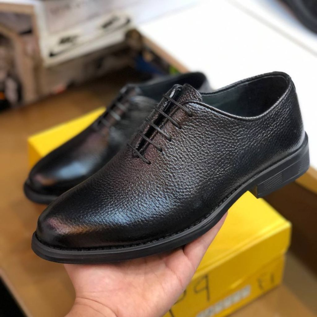 خرید انلاین کفش چرم مجلسی مردانه بندی مدل مالکوم مشکی