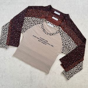 کراپ پلنگی آستین بلند