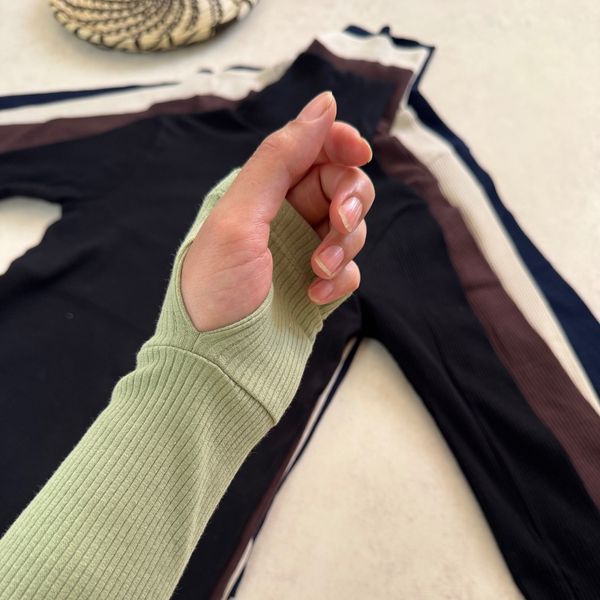 بلوز یقه اسکی کبریتی پنبه 100