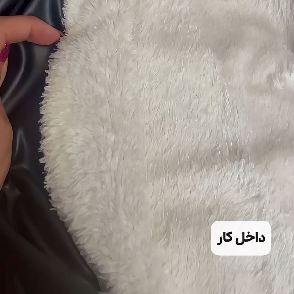 کاپشن چرم زنانه داخل تدی