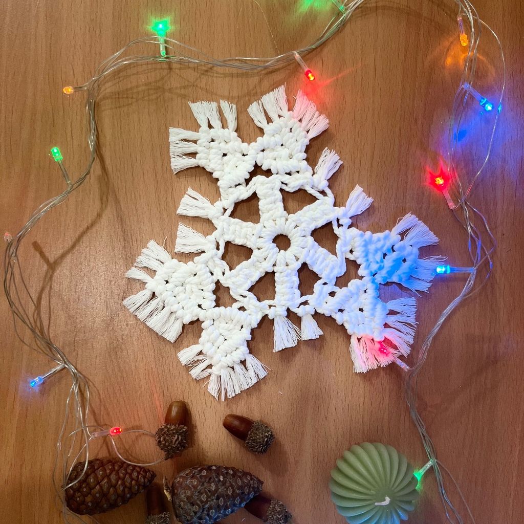 فروش اینترنتی برف مکرومه دکوری و مناسب دیزاین دیوار و پرده