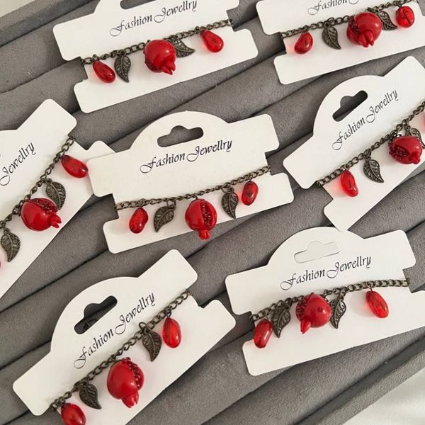 دستبند زنانه طرح انار یلدا