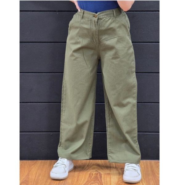 شلوار بگ کتان زنانه قد 90 سانتی در رنگبندی متنوع