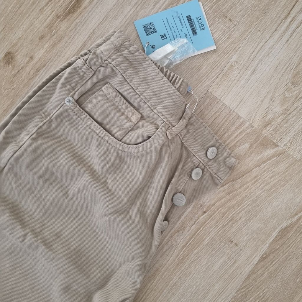 مشخصات شلوار کتان زنانه مام فیت رنگی قد 90 در سایزهای مختلف