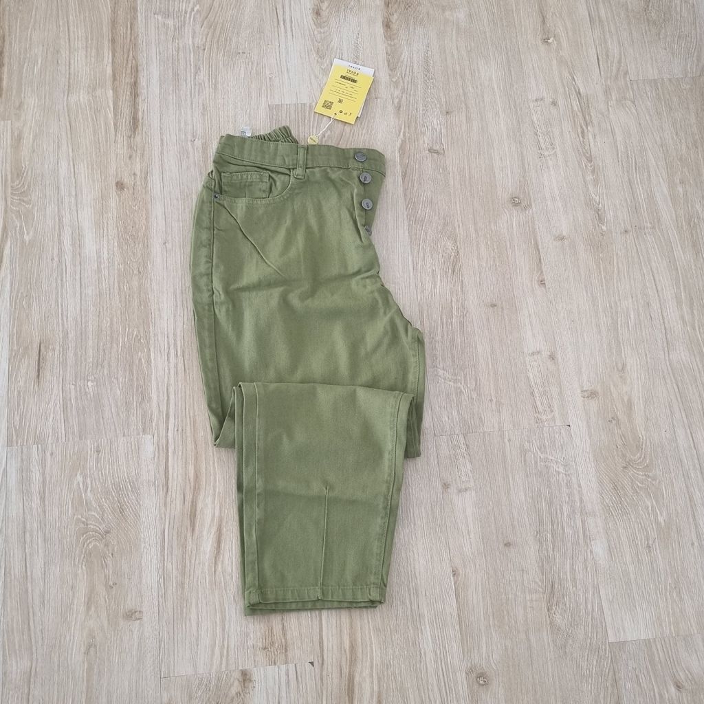 خرید آنلاین شلوار کتان زنانه مام فیت رنگی قد 90 در سایزهای مختلف