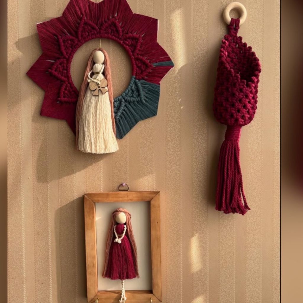 خرید انلاین ست سه عددی دکواتیو مکر‌ومه بافی