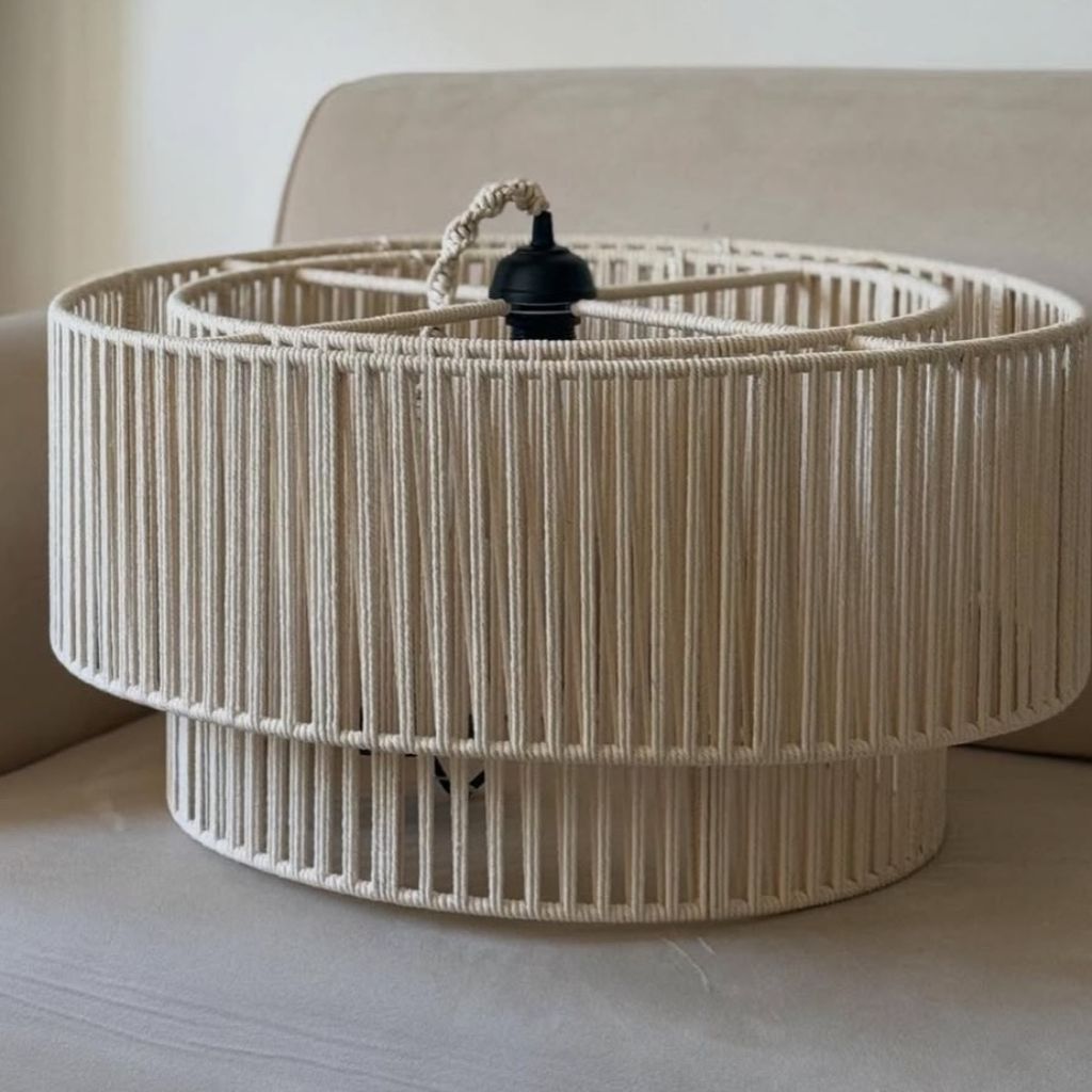 خرید انلاین لوستر دو طبقه مکر‌ومه بافی